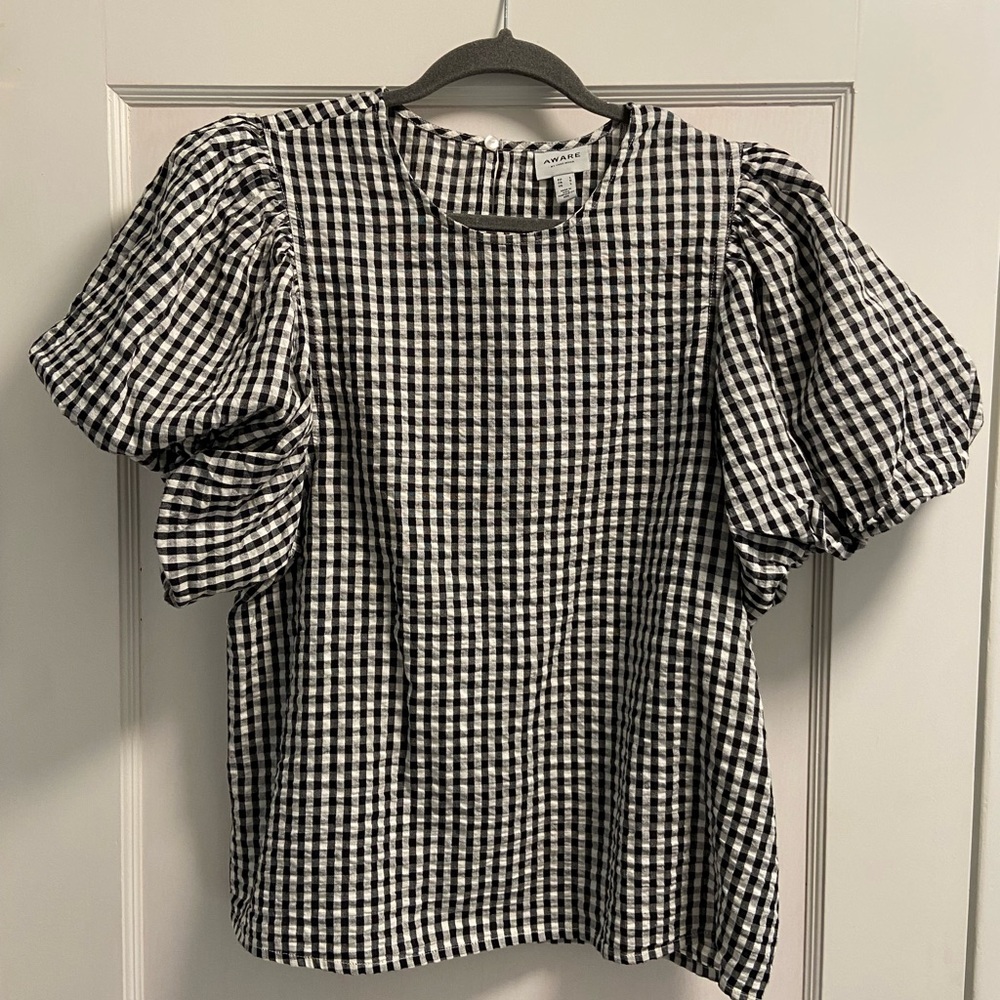 Aware Gingham Top